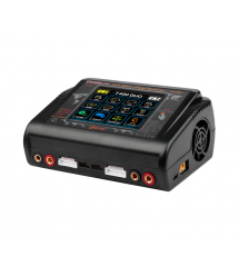 Зарядний пристрій HTRCT400 Pro Duo AC200 - DC400Вт, тип АКБ LiPo, LiHv, Li-ion, NiMh, LiFe, Pb, 3.2 Touch screen, 100*65*140 (мм
