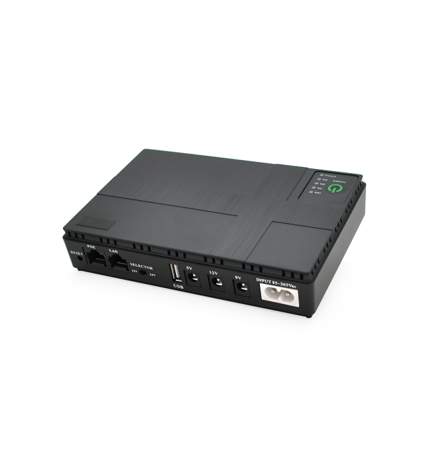 ДБЖ UPS-18W DC1018P для роутерів - комутаторів - PON - POE-430, 5 - - 9 - 12V, 1A, 12000MAh(4*3000MAh), Black, BOX