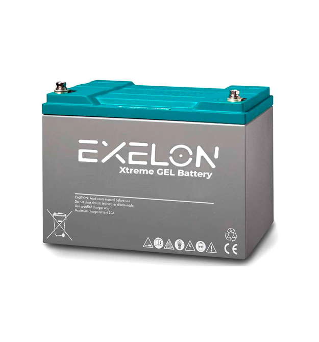 Акумуляторна батарея EXELON 100-12 GEL 12V 100 Ah (330 x 173 x 218), 30.4 kg Grey Q1 - 48