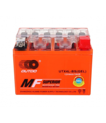 Мотоакумулятор OUTDO (Maxion) UTX4L-BS GEL, 12V 4 Ah (113 х 70 х 85), Orange, Q10