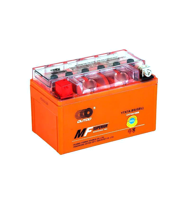 Мотоакумулятор OUTDO (Maxion) UTX7A-BS GEL, 12V 7 Ah (150 х 87 х 94), Orange, Q8