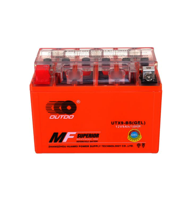 Мотоакумулятор OUTDO (Maxion) UTX9-BS GEL, 12V 9 Ah (150 х 87 х 105), Orange, Q8
