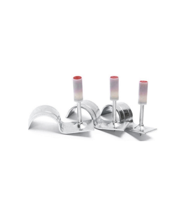 Цвяхи монтажні піроксилінові, міні 16мм, затискач для труб, 100 штук в упаковці, ціна за упаковку