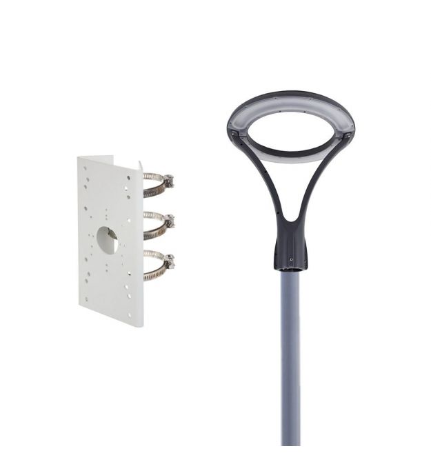 Комплект светильник светодиодный парковый Lightwell LW-GL-50T + столб парковой серый 4м + кронштейн Dahua PFA152-E