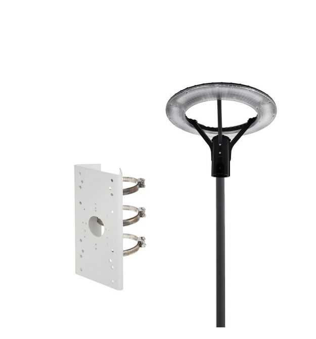 Комплект світильник світлодіодний парковий Lightwell LW-GL-50S + стовп парковий сірий 4м + кронштейн Dahua DS-1275ZJ-SUS
