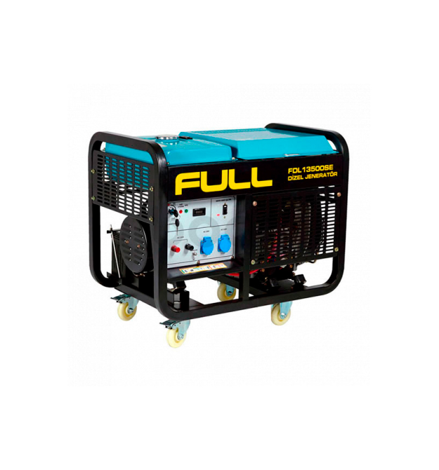Генератор ДИЗЕЛЬНИЙ Full FDL13500SE 11 кВт (13,75 KVA), однофазний 220V, 50Hz, об&aposєм 25л