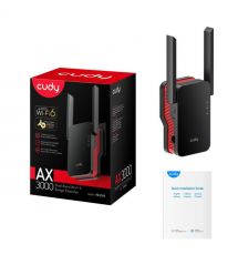 WiFi 6 Mesh ретранслятор Cudy RE3000 Black гігабітний