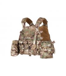 2E Tactical Плитоноска, Тип 1, с карманами для боковой защиты и подсумками, Молле, камуфляж