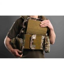 2E Tactical Плитоноска, Тип 1, с карманами для боковой защиты и подсумками, Молле, камуфляж