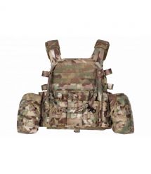 2E Tactical Плитоноска, Тип 1, с карманами для боковой защиты и подсумками, Молле, камуфляж
