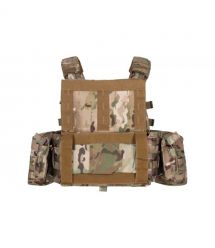 2E Tactical Плитоноска, Тип 1, с карманами для боковой защиты и подсумками, Молле, камуфляж