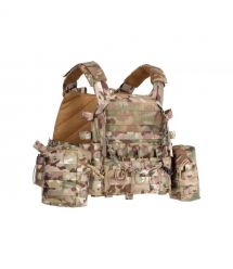 2E Tactical Плитоноска, Тип 1, с карманами для боковой защиты и подсумками, Молле, камуфляж