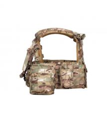 2E Tactical Плитоноска, Тип 1, с карманами для боковой защиты и подсумками, Молле, камуфляж