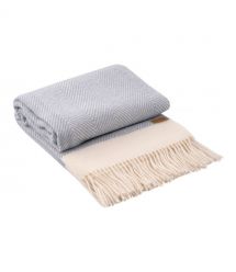 ARDESTO Плед Leonardo Bianco, 140x200см, 100% вовна, блакитний