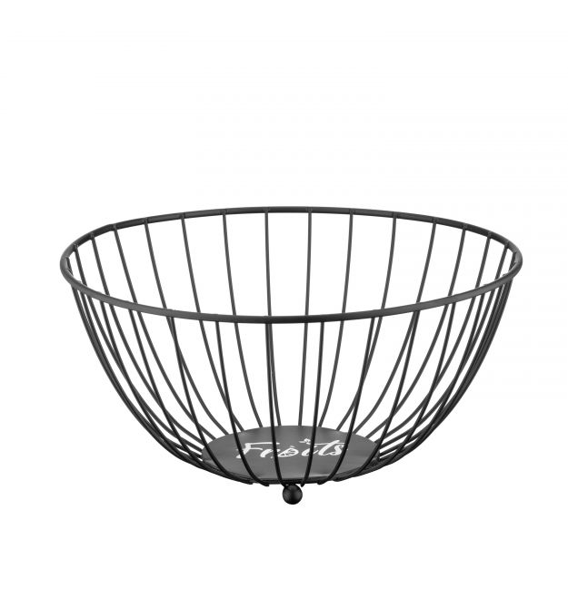 Кошик Ardesto Midori 28х28х13см, метал, чорний
