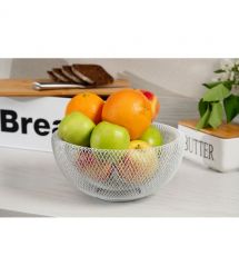 Корзина Ardesto Midori 25х25х12см, металл, белый