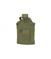 2E Tactical Фляга тактична у чохлі Flask WB01, 1л, з кружкою для їжі, олива