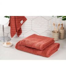 ARDESTO Полотенце махровое SuperSoft, терракота, 30х50см, 100% хлопок