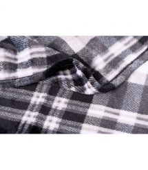 ARDESTO Плед Flannel, 160х200см, клітинка сіра, 100% поліестер