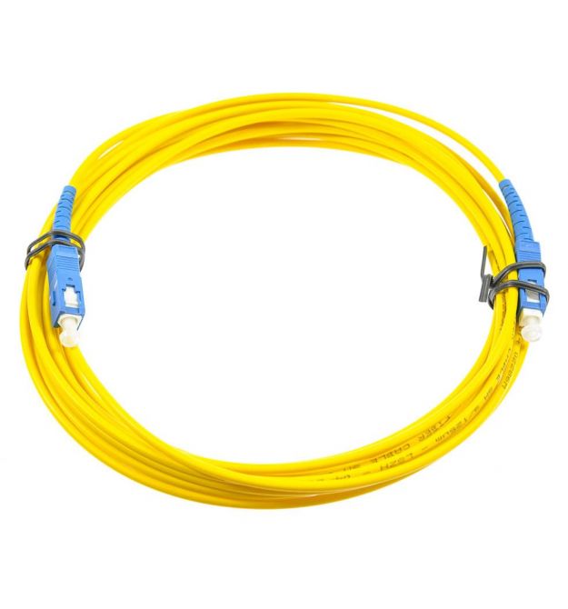 Патч-корд оптический SC / UPC-SC / UPC 3.0mm 5 м, цена за 1 шт