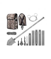 2E Tactical Лопата-мультитул тактична Ranger Steel Gray розбірна, 22в1, з чохлом у комплекті, 103 см макс., 1.6 кг