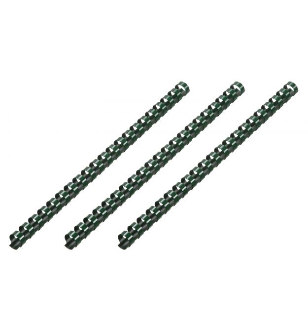 2E Пластикові пружини для біндера, 25мм, темно-зелені, 50шт