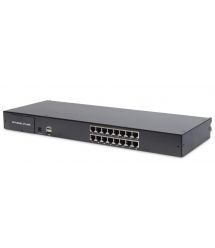 Digitus Консоль Modular 19" TFT, 16 port CAT 5 KVM, RU keyboard, RAL 9005