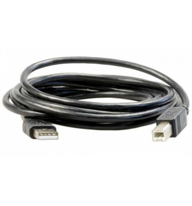 Кабель USB 2.0 AM / BM, 3.0m, 1 феррит, черный, Пакет Q200, v1