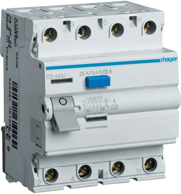 ПЗВ 4P 6kA 63A 30mA A