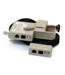 Тестер кабельний RJ-45, RJ-12, USB та BNC