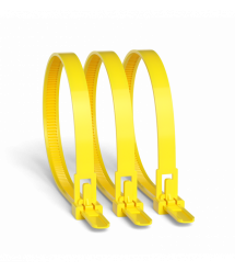 Стяжка багаторазова 250х8.0 мм, 100 шт, жовта