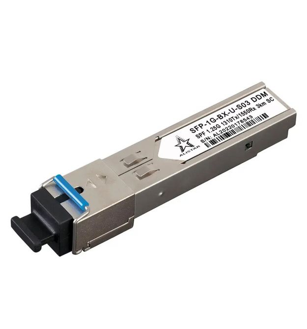 Модуль SFP 1000BASE-BX 1SM WDM SC 3KM TX1310-RX1550nm DDM
