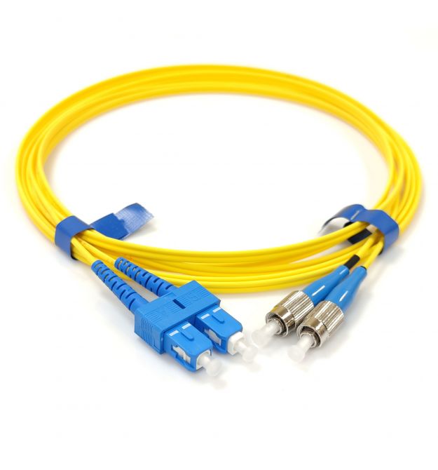 Патчкорд SC-UPC-FC-UPC SM 2м Duplex Slim