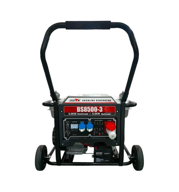 Генератор бензиновый трехфазный 6 кВт Bison BS8500-3