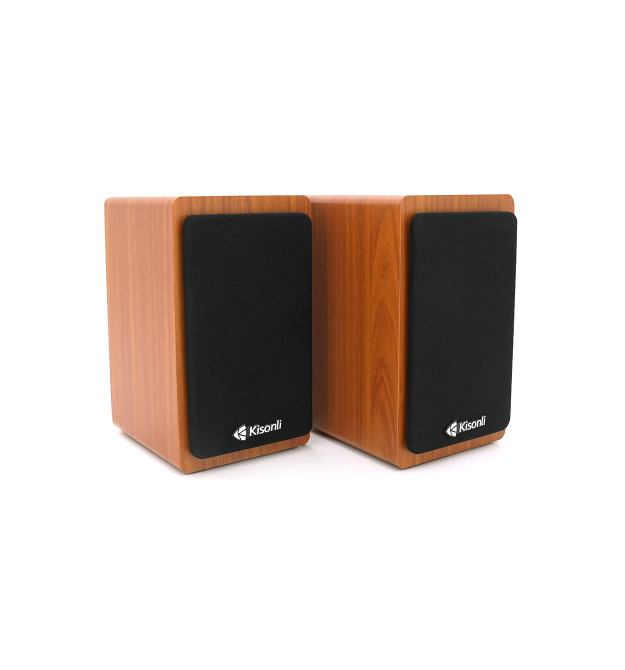 Колонки 2.0 Kisonli X23 для ПК та ноутбука, USB + 3.5mm, 2x5W, 30Hz-15KHz, 110 х 127 х 183mm, Black