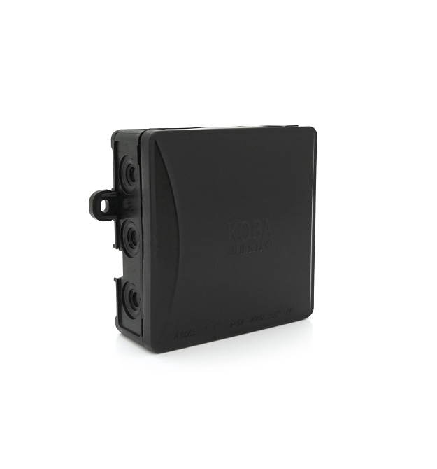 Коробка розподільна модульна зовнішня Р95 95х95х40мм IP54 пластик (РР) чорна Q60