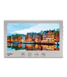 Комплект видеодомофона Light Vision: видеодомофон 7" AMSTERDAM FHD White и видеопанель 2Mp White