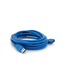 Подовжувач USB 3.0 AM - AF, 5.0m, Blue, пакет