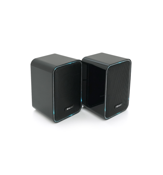 Колонки Kisonli X21B, 2x10W, USB - RGB light - BT, DC: 5V - 1-2A, Black, BOX, Q15