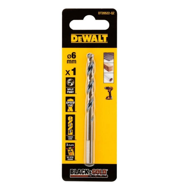 Сверло по металлу EXTREME Black & Gold DeWALT DT20522