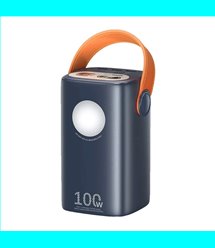 Power bank REMAX RPP-100 60000 mAh 100W для ноутбука зі швидкою зарядкою / ліхтариком та дисплеєм 3xUSB Blue Детальніше: https:/