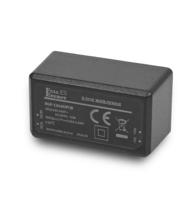 Блок питания Full Energy BGP-1204UPCB 12 В / 0.42 А на печатную плату