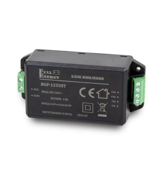 Блок питания Full Energy BGP-125UST 12 В / 5 А на печатную плату
