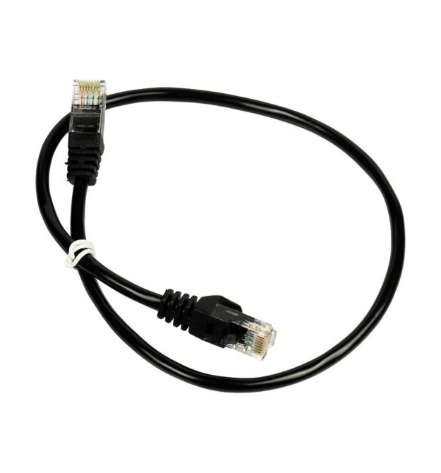 Патч-корд мережевий Trinix UTP, RJ-45, CAT.5 1m Black