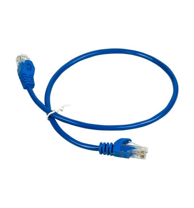 Патч-корд сетевой Trinix UTP, RJ-45, CAT.5 0.3m Blue