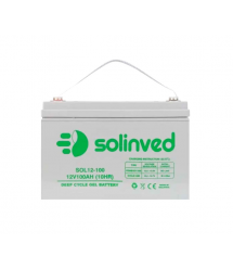 Акумуляторна батарея SOLINVED 100-12 GEL 12V 100 Ah (330 x 173 x 218), 30.4 kg Grey Q1 - 48