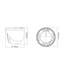 IP-відеокамера 6Mp TVT TD-9565E4-PA(D-AZ-PE-AW3) White f-2.7-13.5mm, ІЧ+LED-підсвічування, з мікрофоном