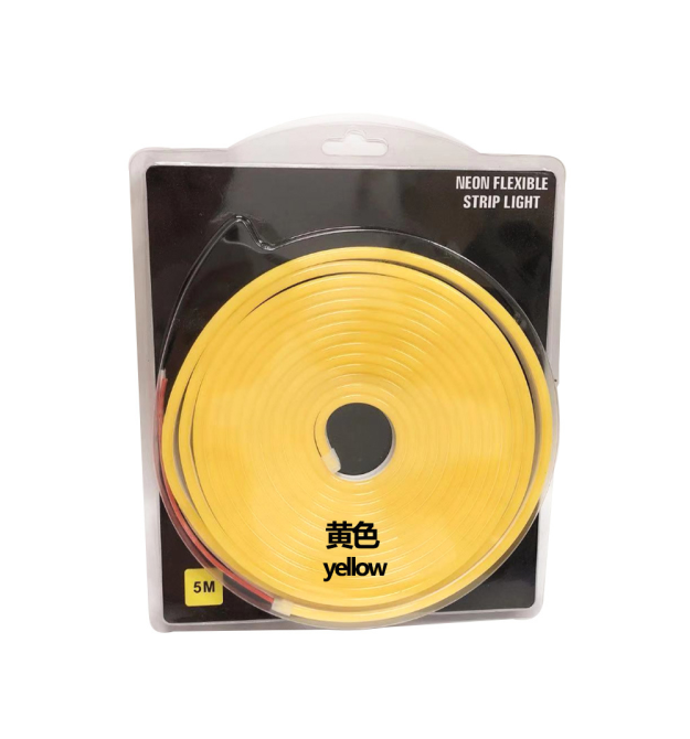 Стрічка світлодіодна в силіконі 3528, 12V, 5 метрів, IP67, Yellow