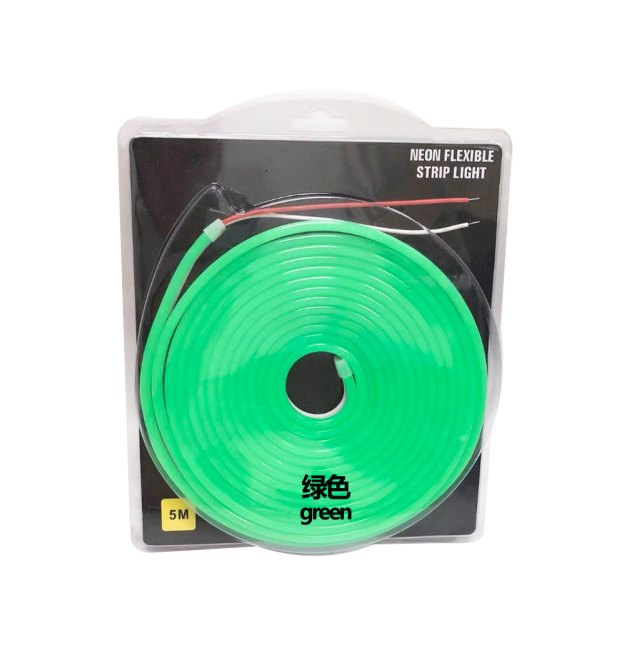 Стрічка світлодіодна в силіконі 3528, 12V, 5 метрів, IP67, Green