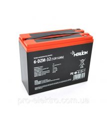 Тяговая аккумуляторная батарея AGM MERLION 6-DZM-32, 12V 32Ah M5 (222*93*174), Q3